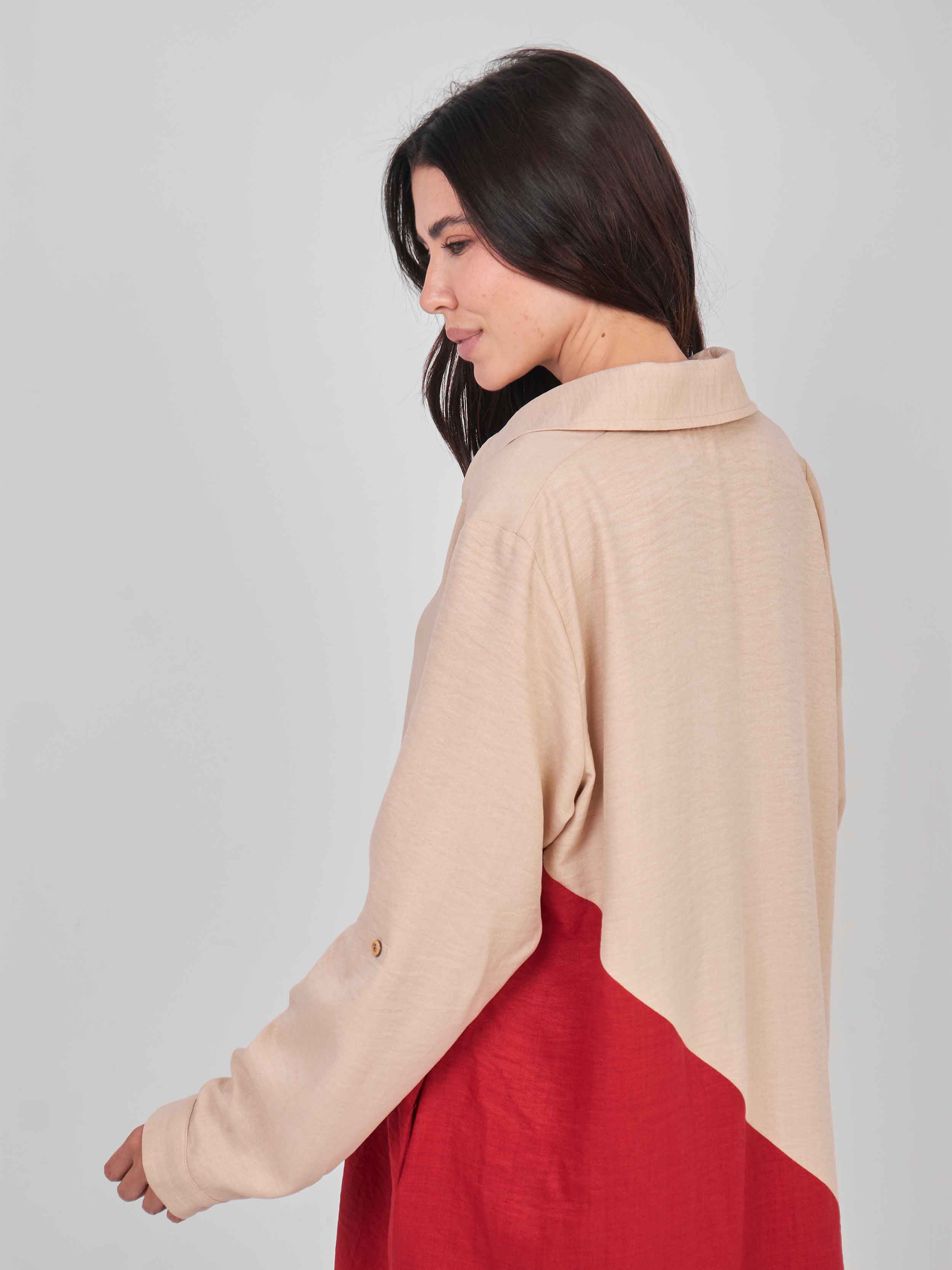 Beige/Red