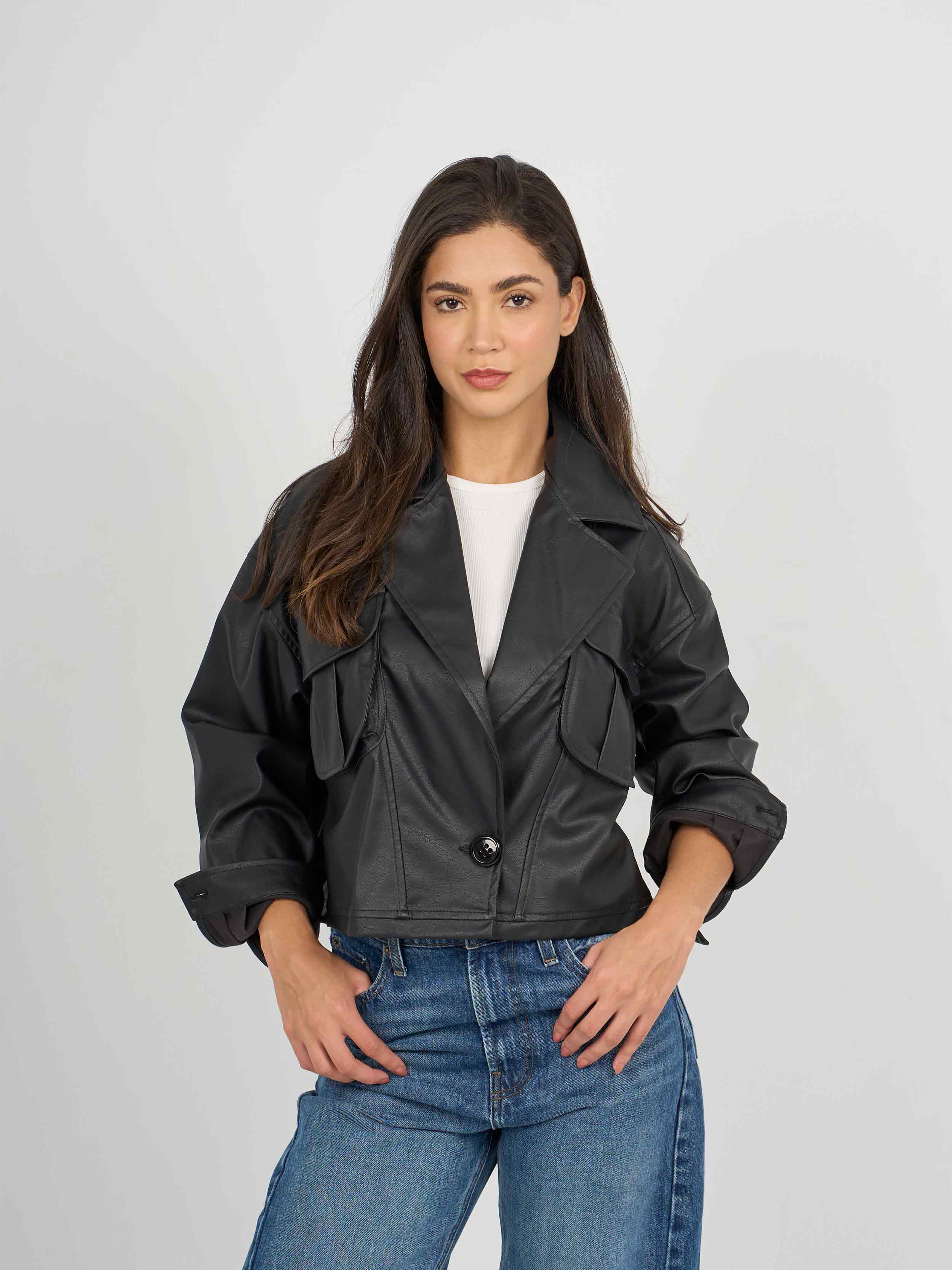 by jay - Women's Short Leather Jacket W25'26 – jay Stores